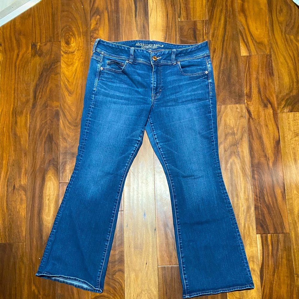 American eagle super stretch kick boot 16 short.